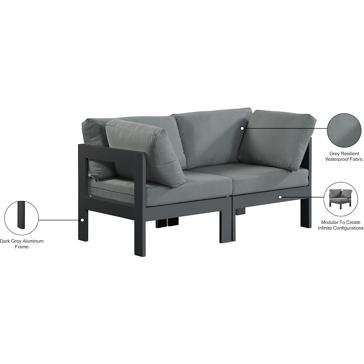 Meridian Furniture Nizuc Modular Sofa