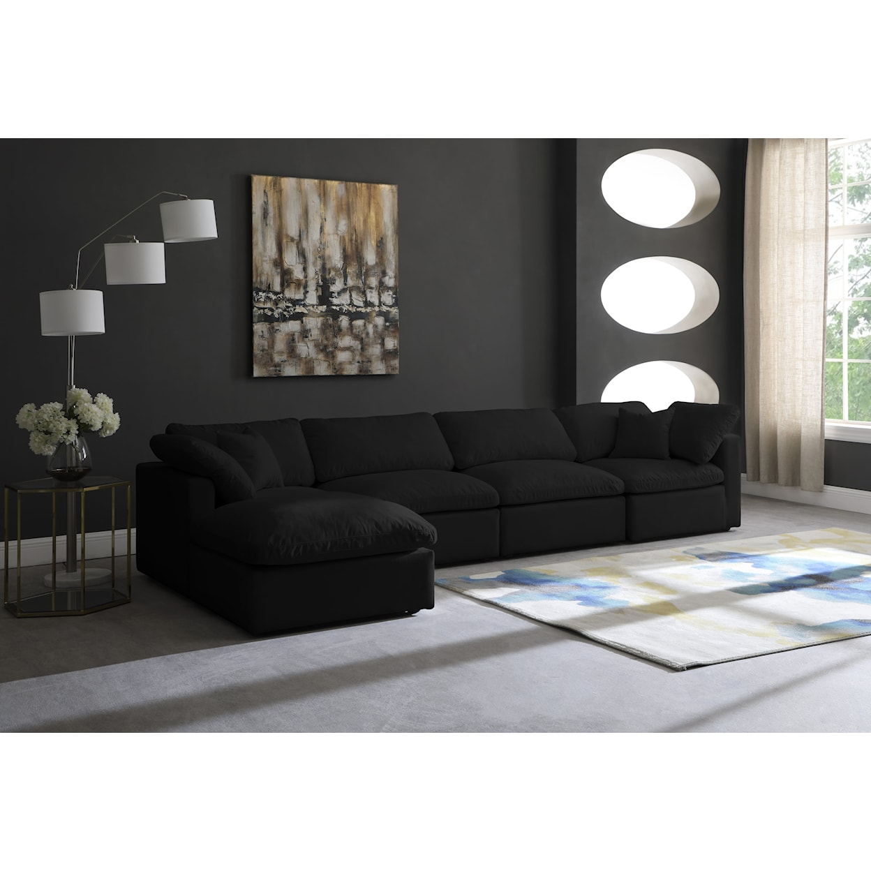 Meridian Furniture Plush Standard Comfort Modular Sectional