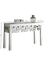 Meridian Furniture Aria Contemporary Mirrored Console Table