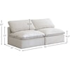 Meridian Furniture Plush Standard Comfort Modular Sofa