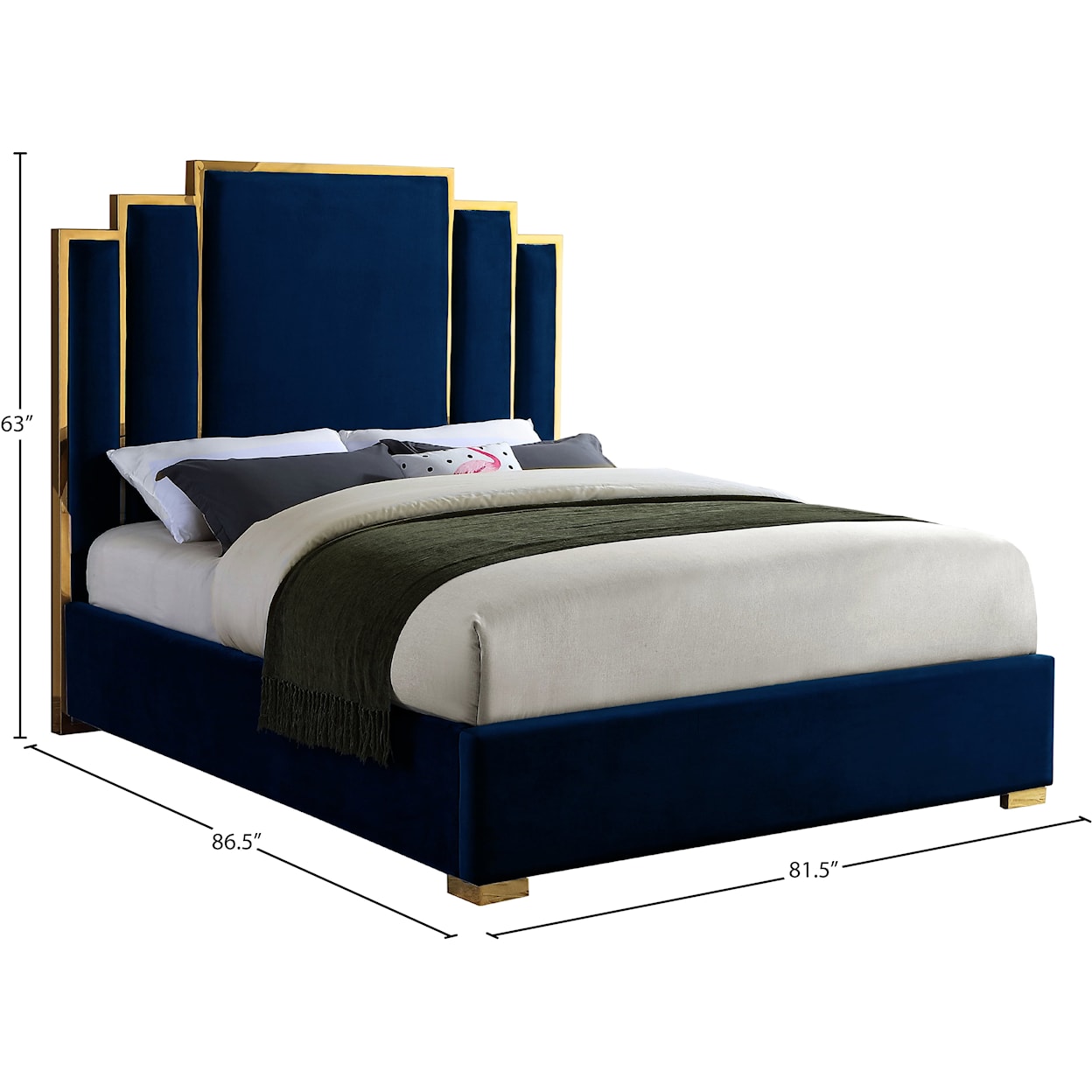 Meridian Furniture Hugo King Bed