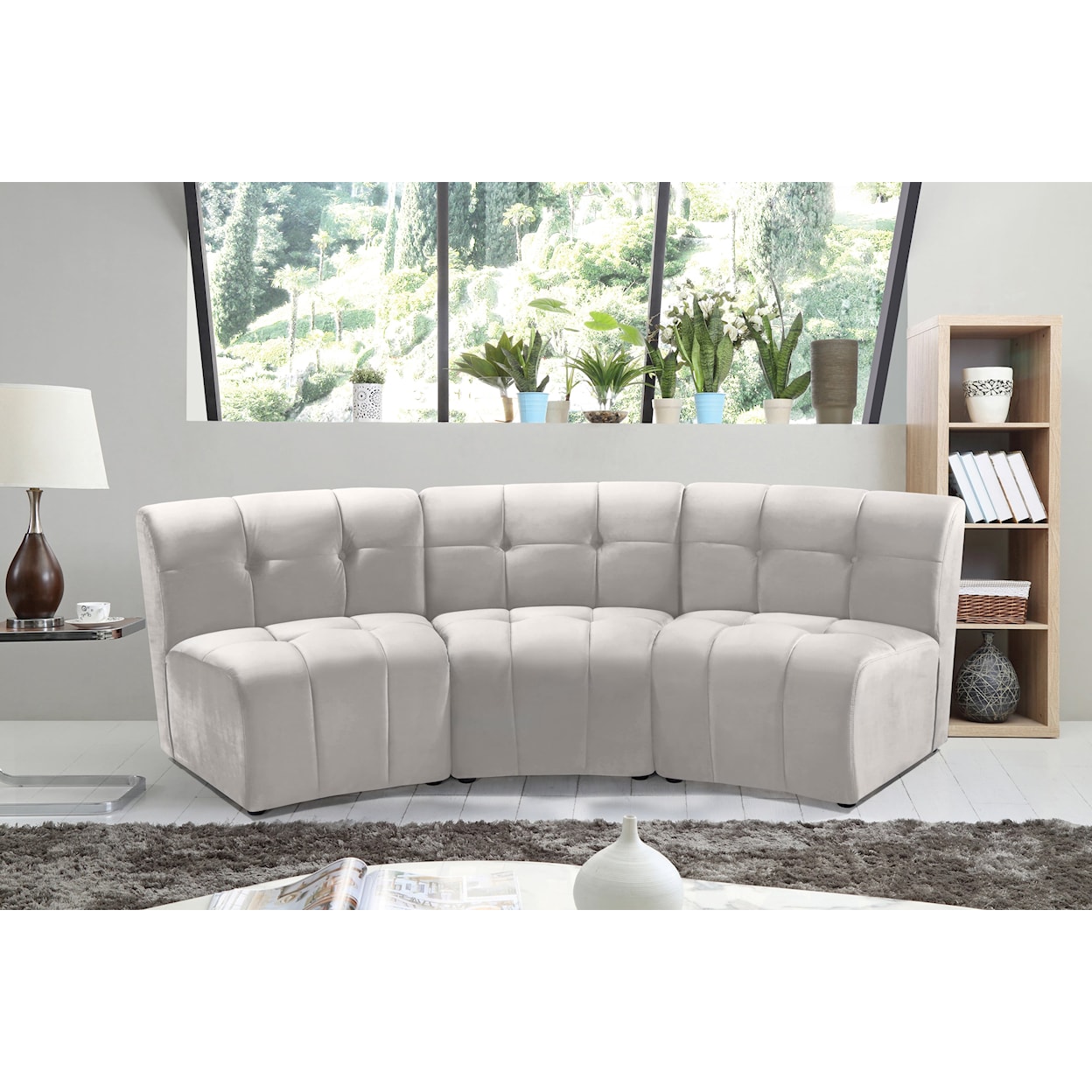 Meridian Furniture Limitless 3pc. Modular Sectional