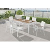 Meridian Furniture Nizuc Extendable Aluminum Dining Table