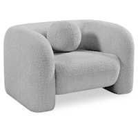 Emory Grey Boucle Fabric Chair