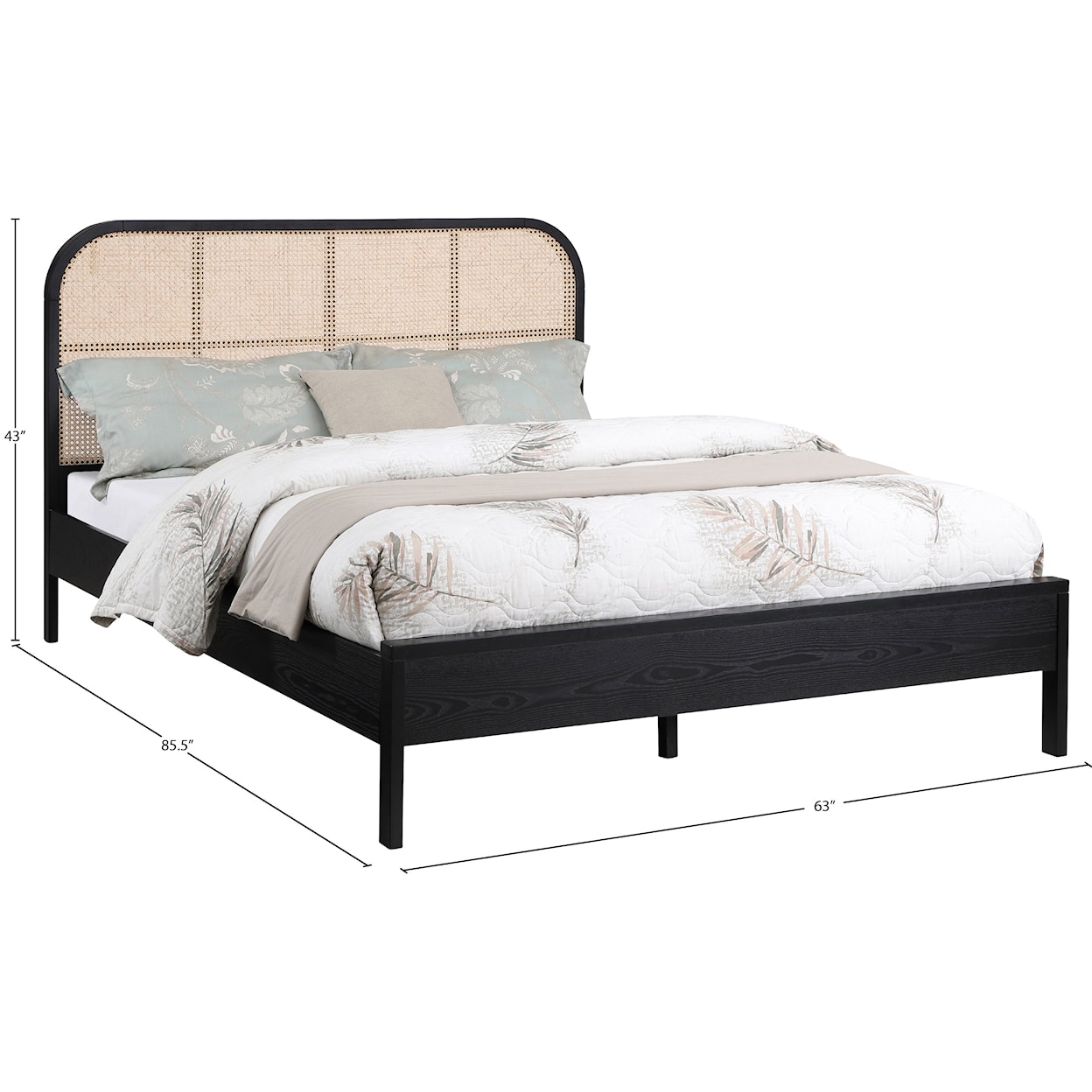 Meridian Furniture Siena Queen Bed (3 Boxes)