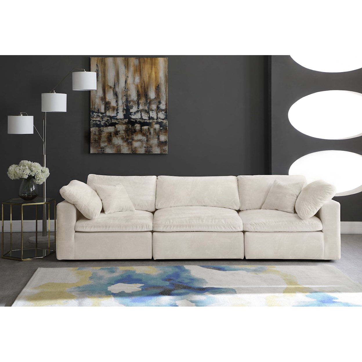 Meridian Furniture Cozy Comfort Modular Sofa