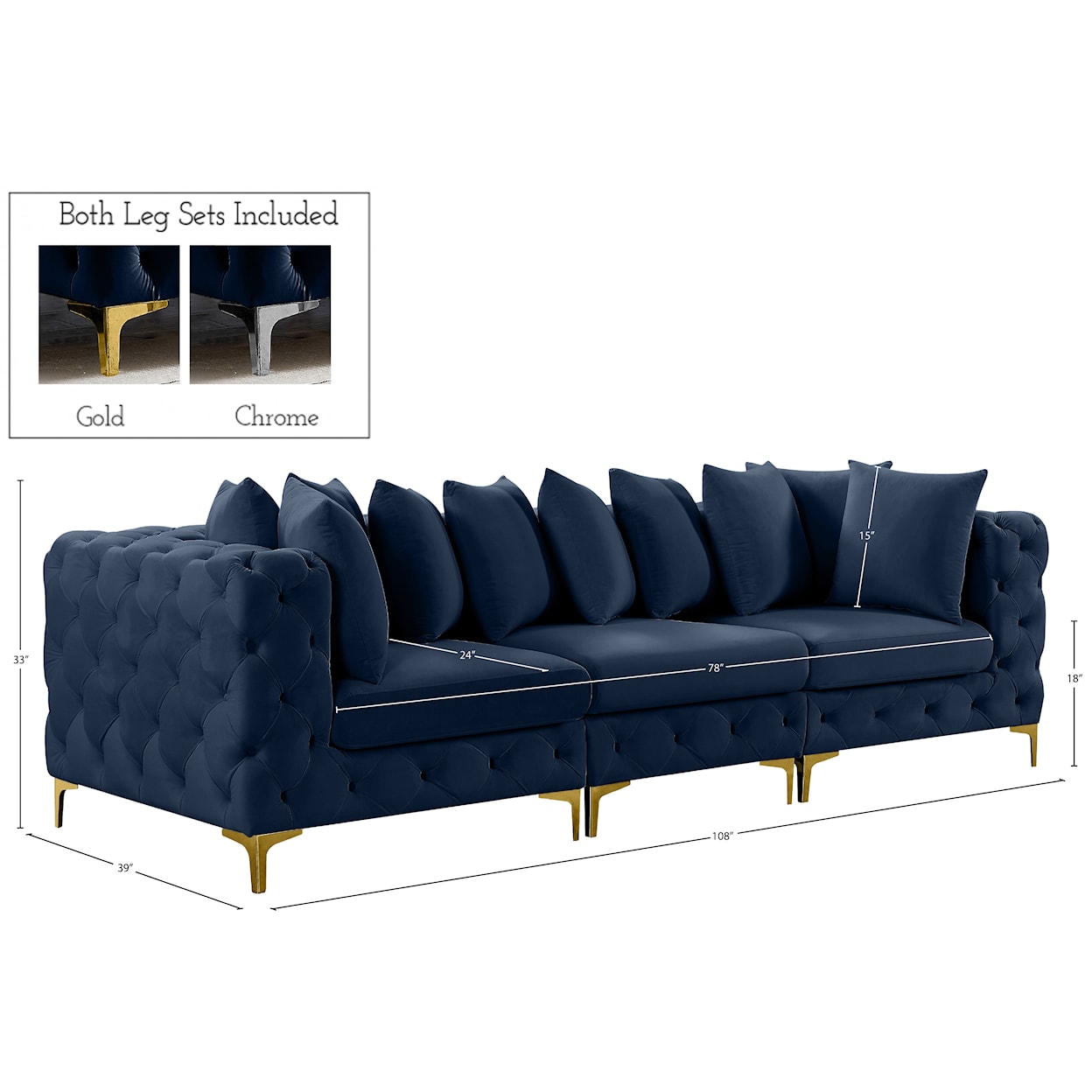 Meridian Furniture Tremblay Modular Sofa