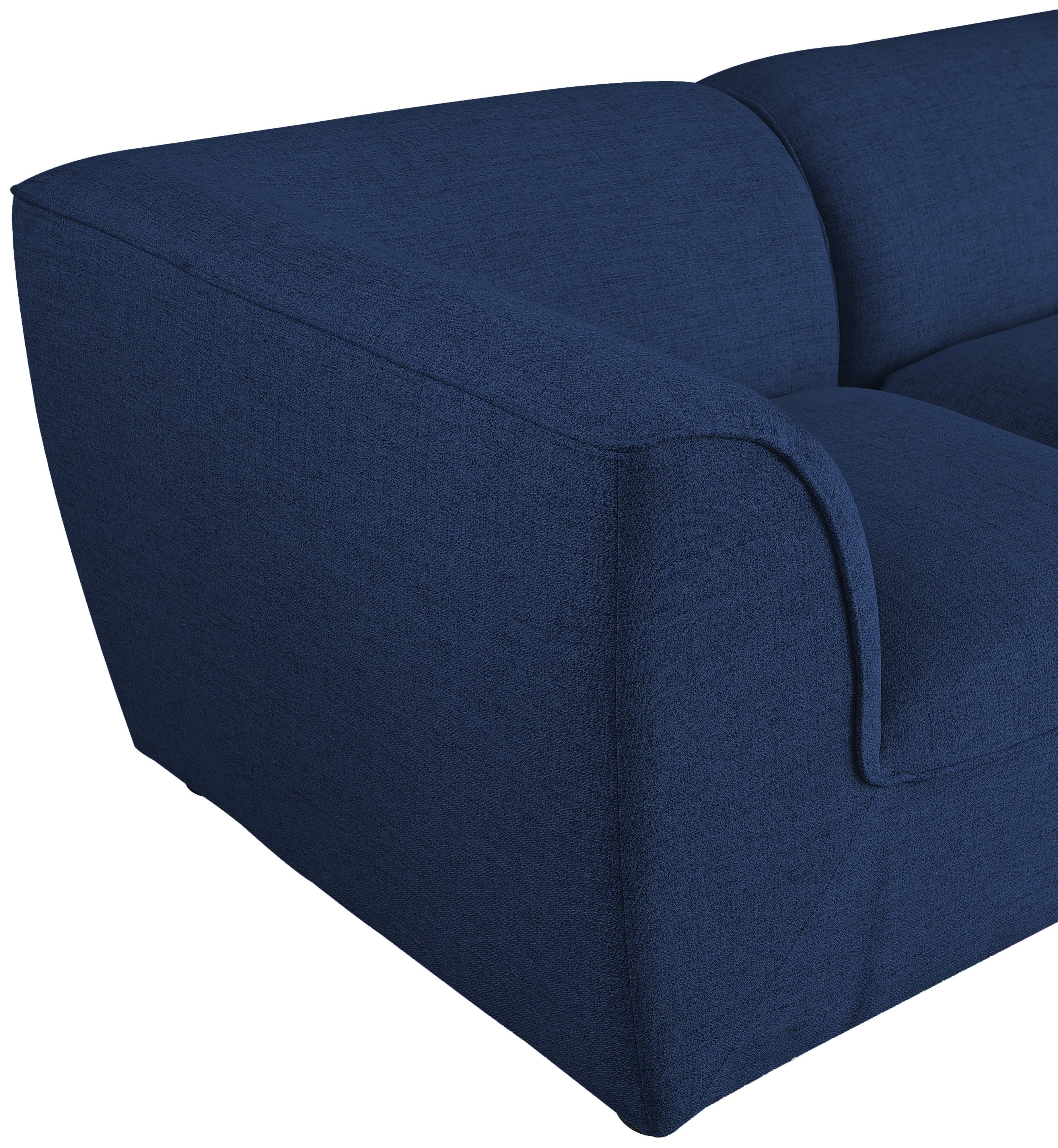 Meridian Furniture Miramar 683NavySec8A Miramar Navy Durable Linen