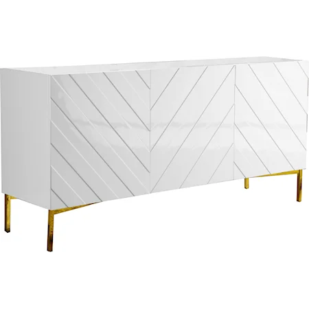 Contemporary White Sideboard with Storage