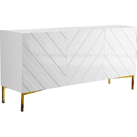 White Sideboard with Storage