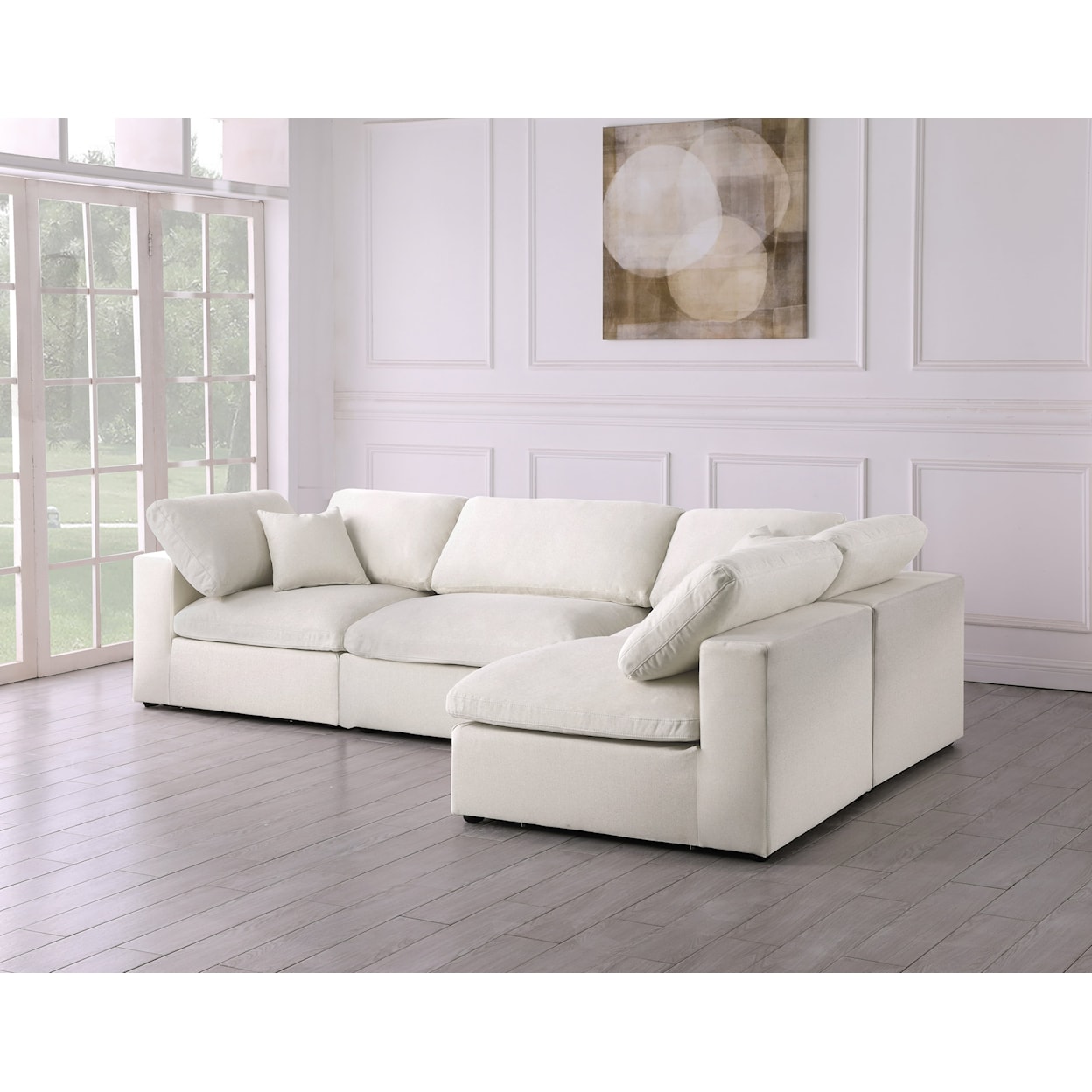 Meridian Furniture Serene Deluxe Comfort Modular Sectional