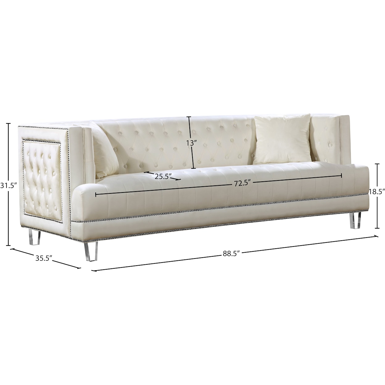 Meridian Furniture Lucas Sofa