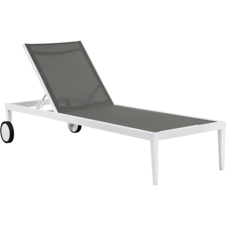 Aluminum Mesh Chaise Lounge Chair