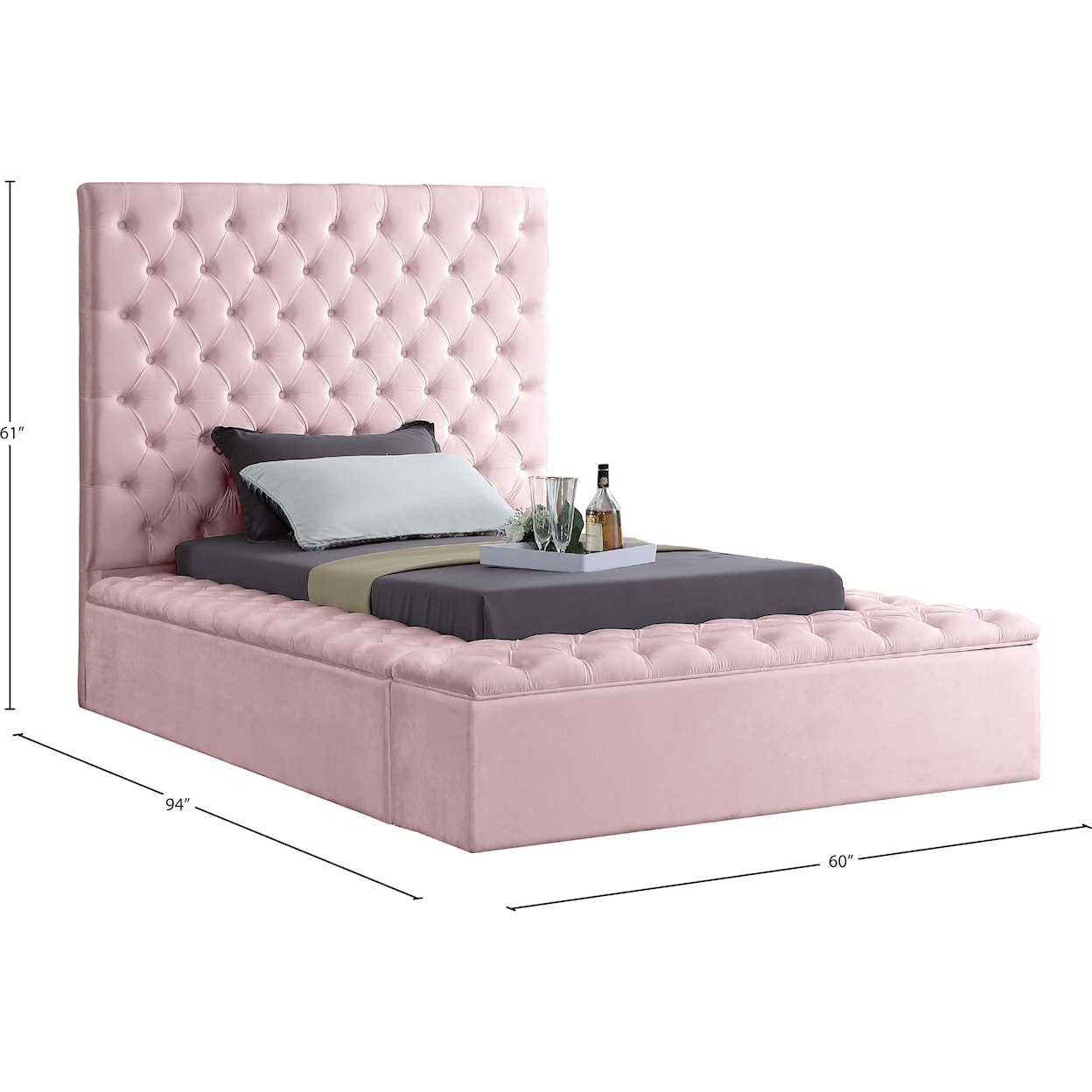 Meridian Furniture Bliss Twin Bed