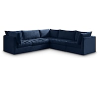 Jacob Navy Velvet Modular Sectional