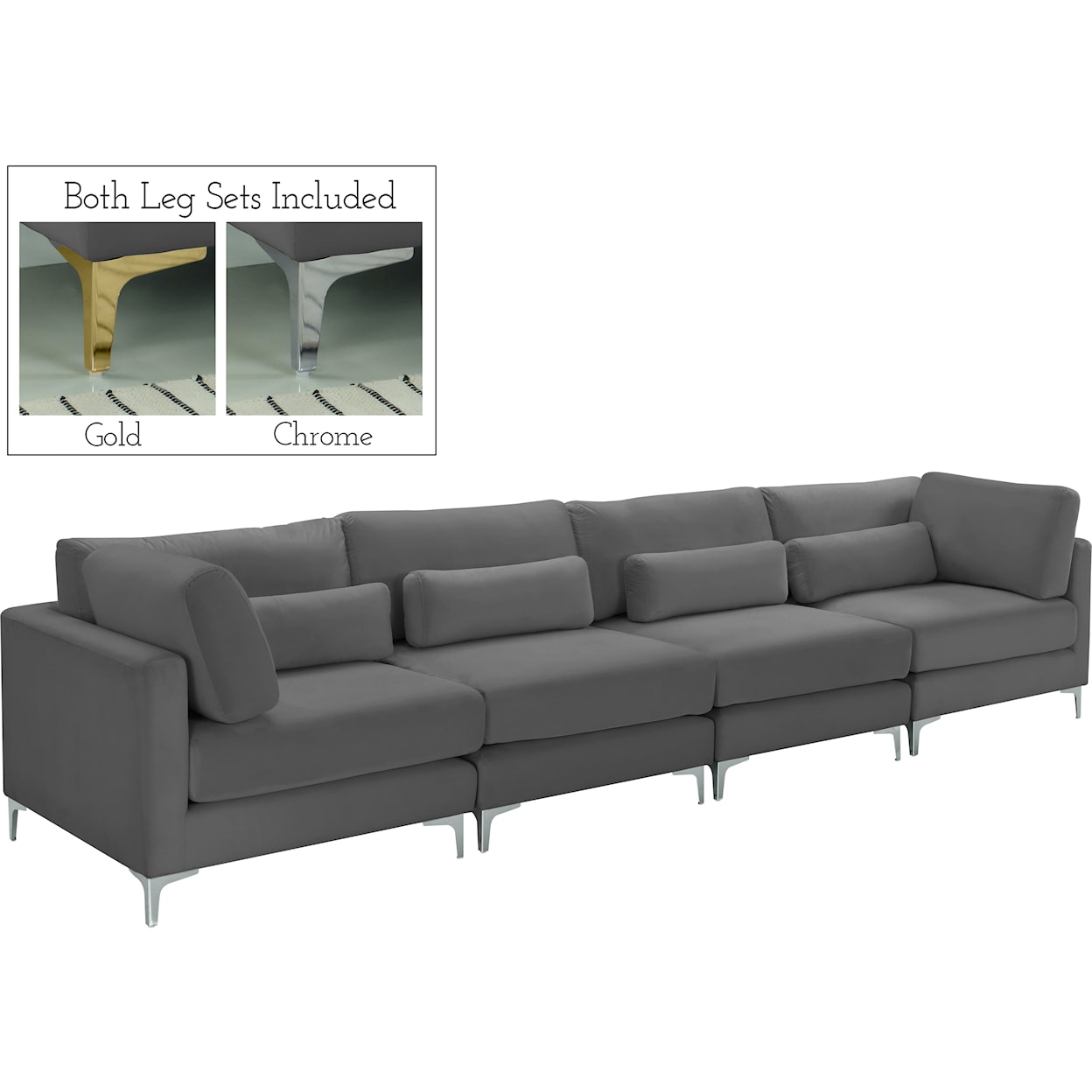 Meridian Furniture Julia Modular Sofa (4 Boxes)