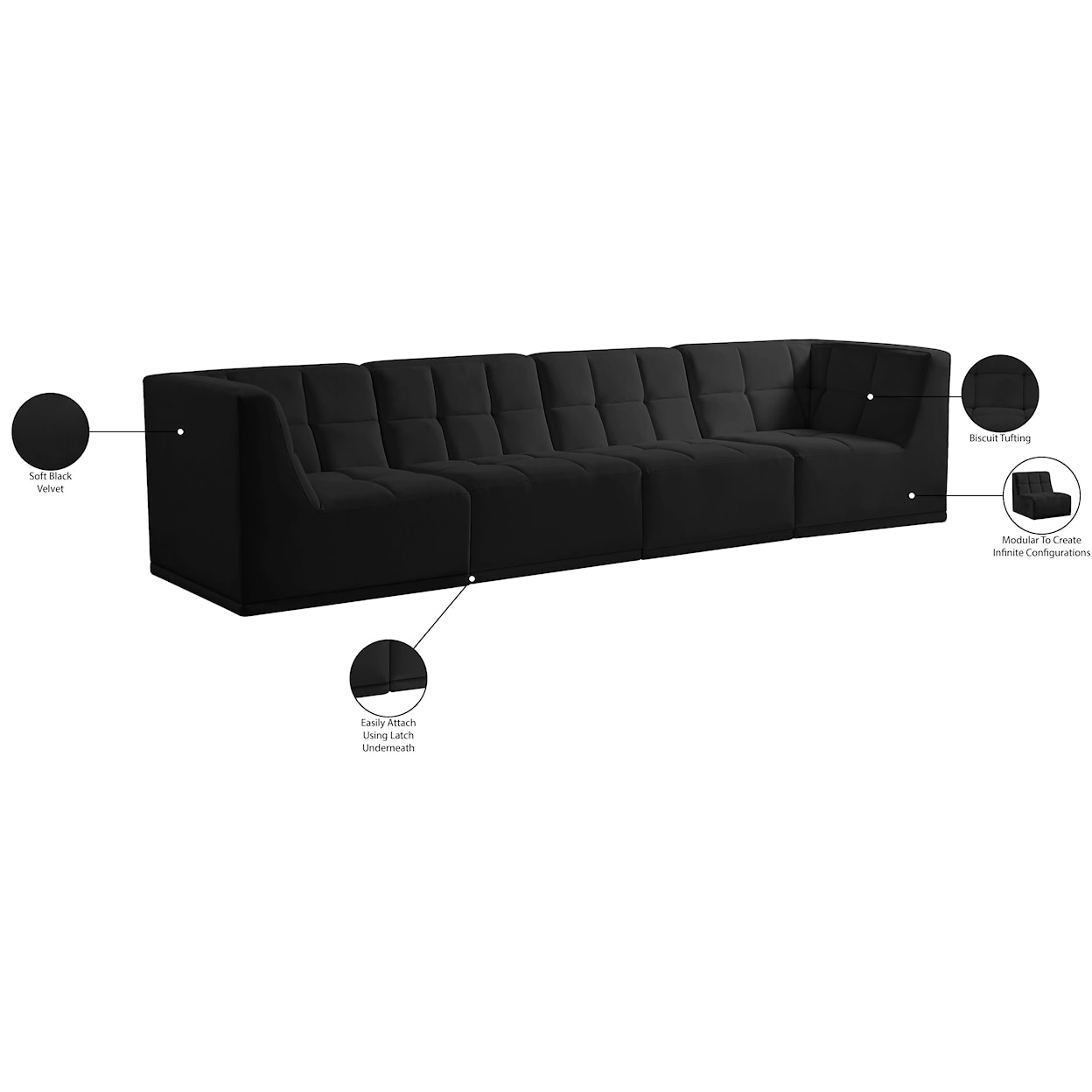 Meridian Furniture Relax Modular Sofa