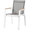 Meridian Furniture Nizuc Aluminum Mesh Dining Arm Chair