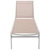 Meridian Furniture Santorini Aluminum Mesh Chaise Lounge Chair