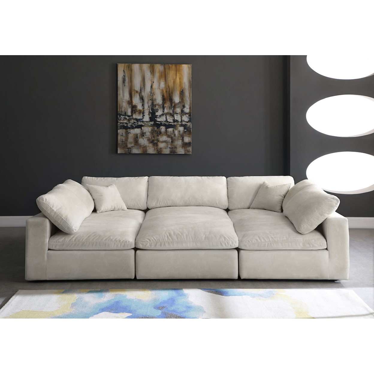 Meridian Furniture Cozy Comfort Modular Sectional