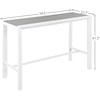 Meridian Furniture Nizuc Aluminum Rectangle Bar Table