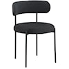 Meridian Furniture Beacon Fabric Dining Chair with Black Iron Frame