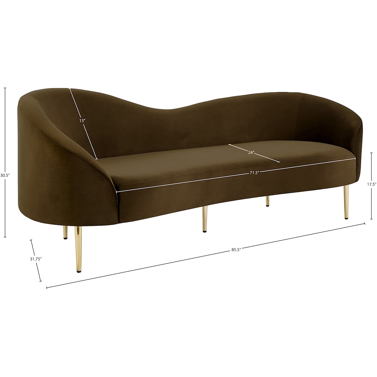 Meridian Furniture Ritz Sofa