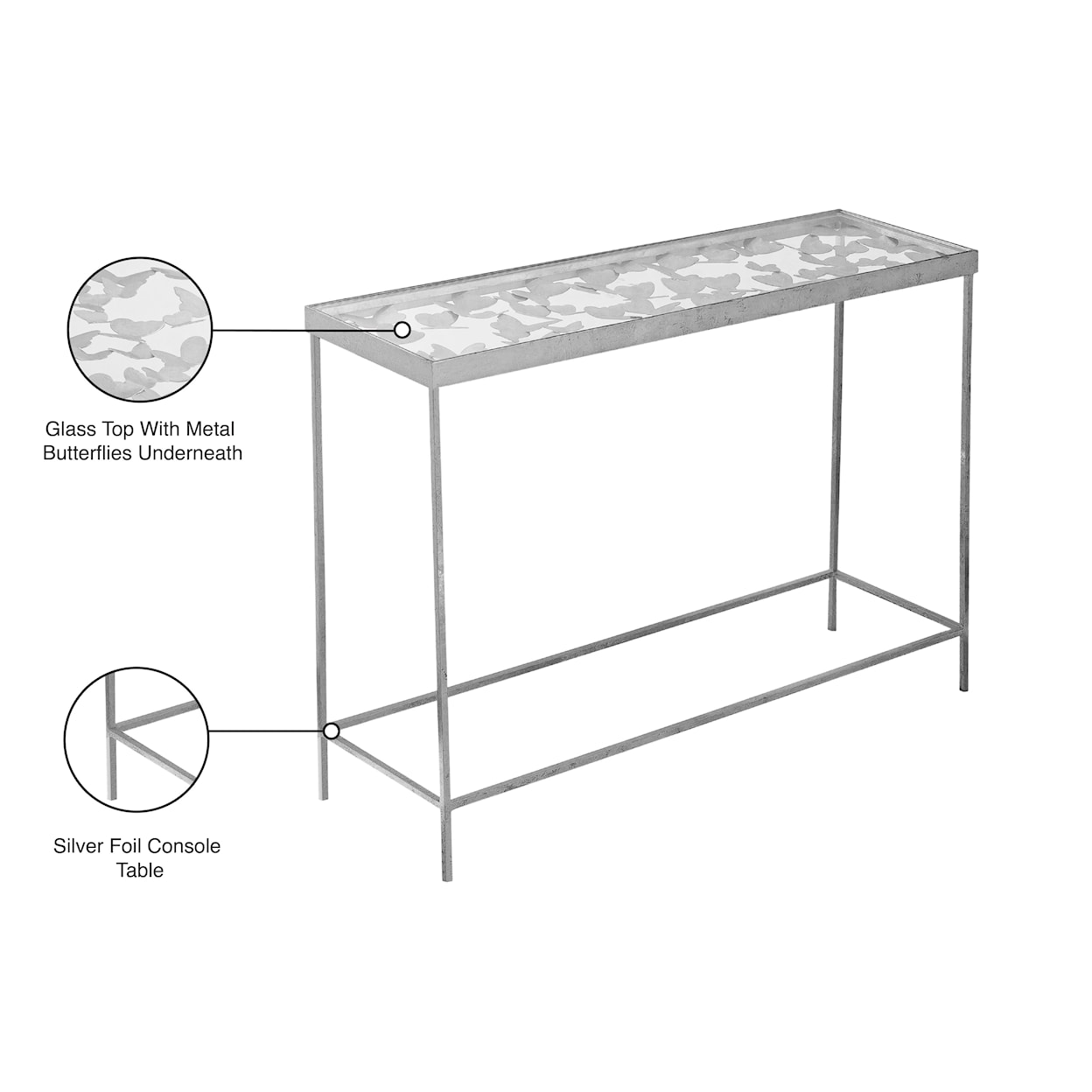Meridian Furniture Butterfly Console Table