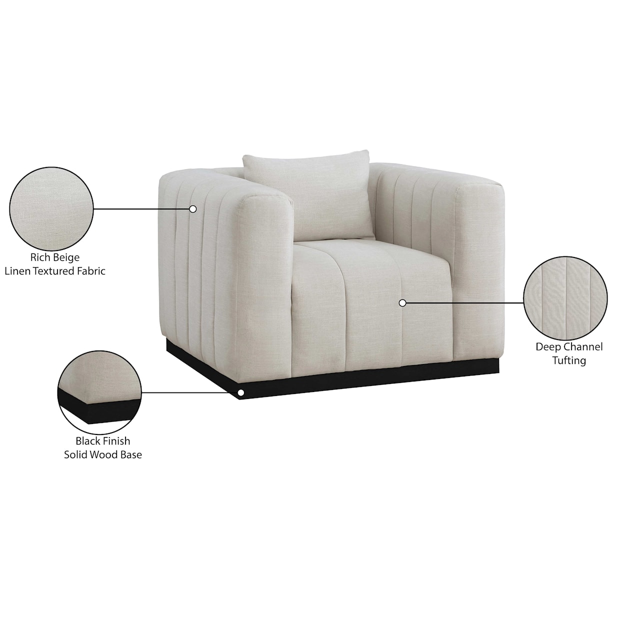 Meridian Furniture Lucia Chair
