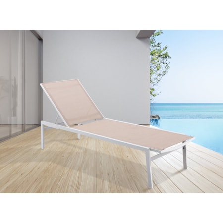 Aluminum Mesh Chaise Lounge Chair