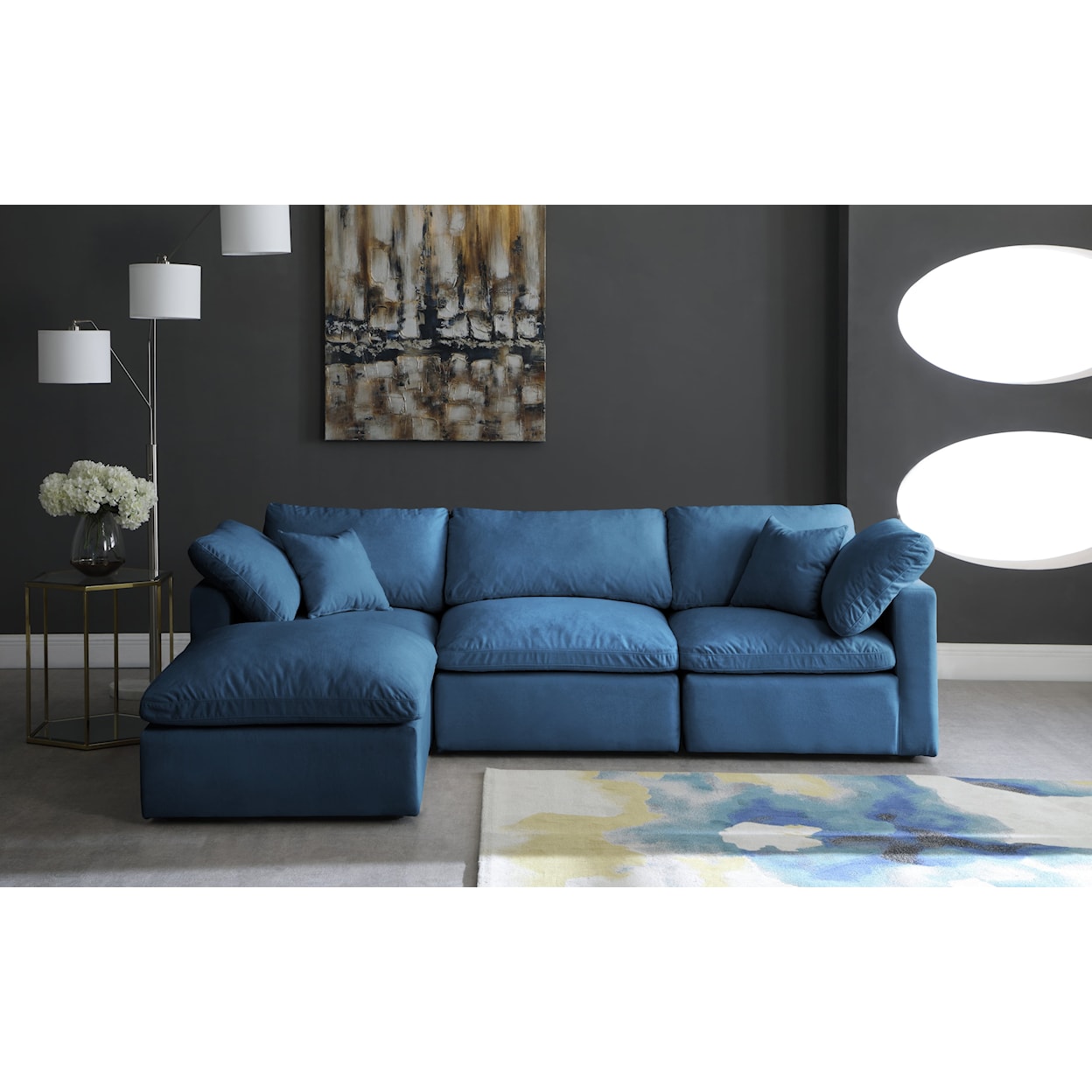 Meridian Furniture Plush Standard Comfort Modular Sectional