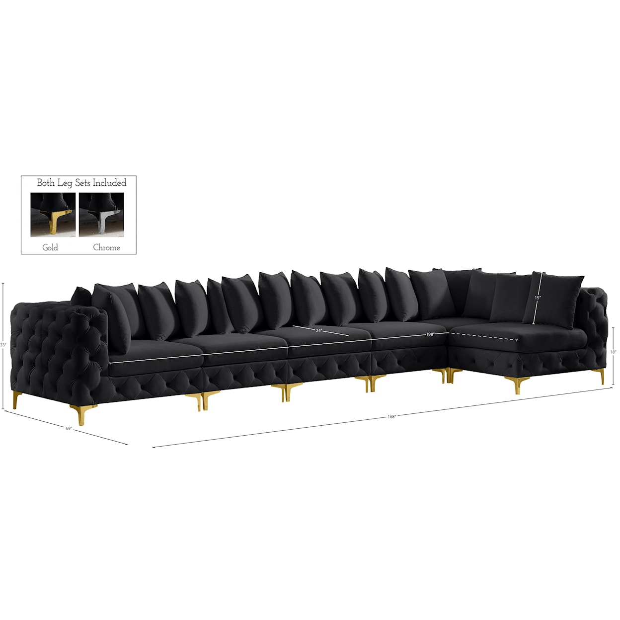 Meridian Furniture Tremblay Modular Sectional