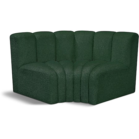 Arc Green Boucle Fabric Modular Sofa