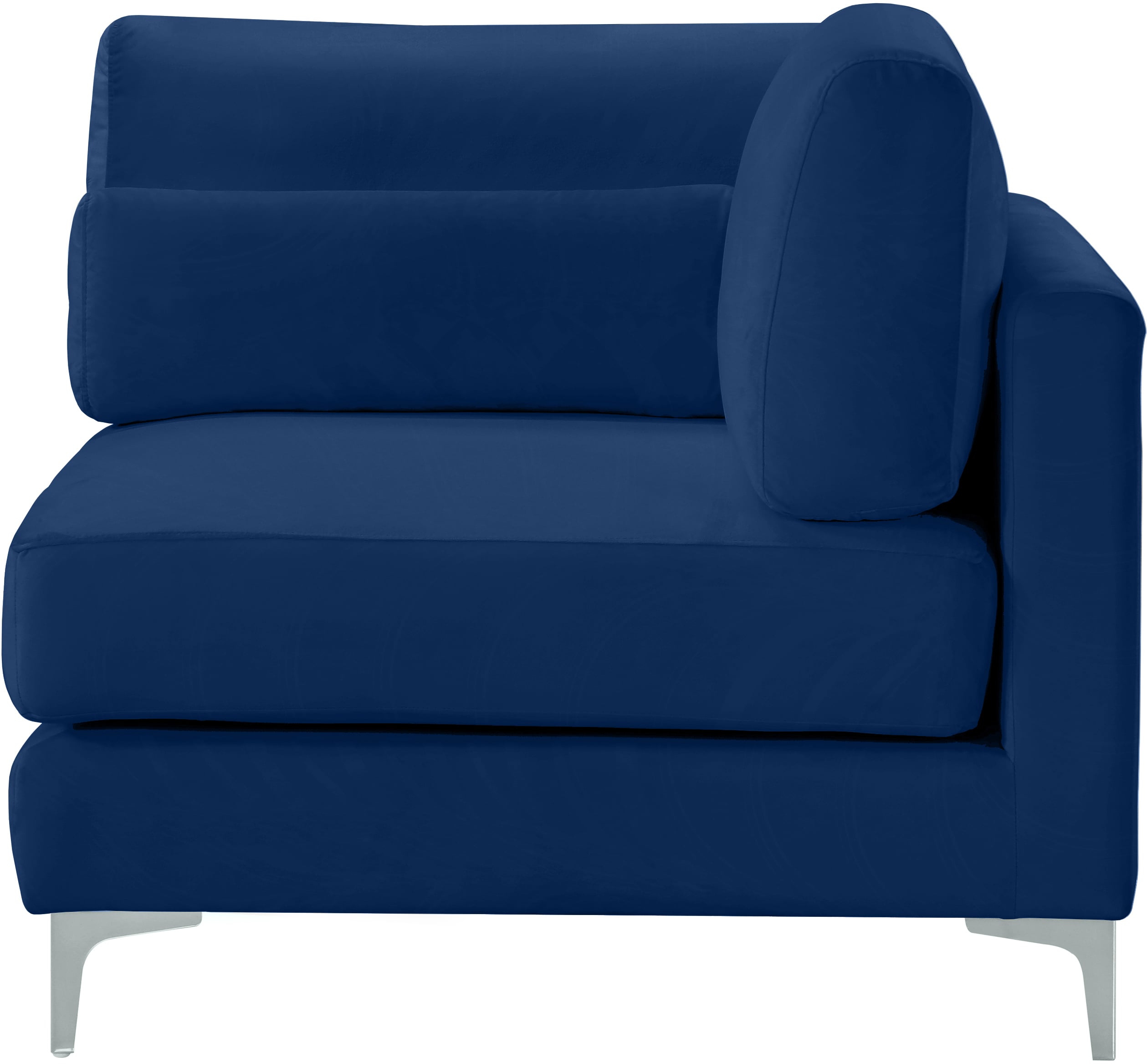 Meridian Furniture Julia 605NavyCorner Julia Navy Velvet Modular