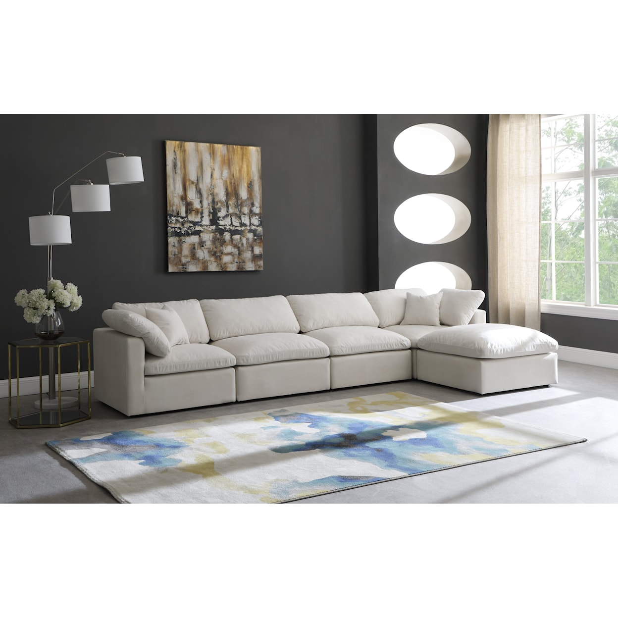 Meridian Furniture Plush Standard Comfort Modular Sectional