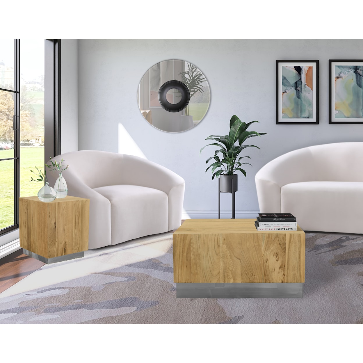 Meridian Furniture Acacia Coffee Table