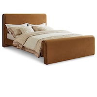 Sloan Saddle Velvet Full Bed (3 Boxes)
