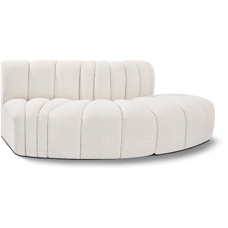 Arc Cream Boucle Fabric Modular Sofa