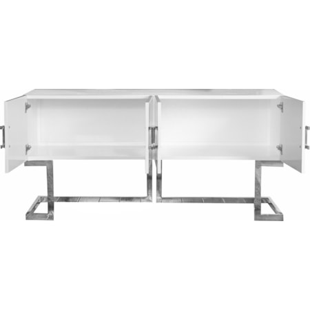 Sideboard with Chrome Stainless Steel Base