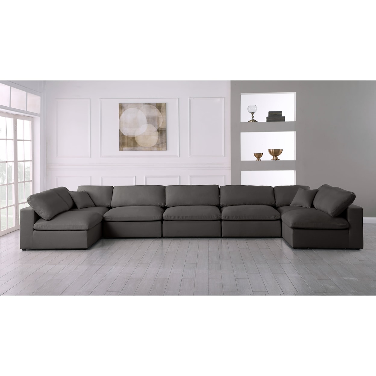 Meridian Furniture Plush Standard Comfort Modular Sectional