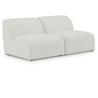 Miramar Cream Durable Linen Textured Modular Sofa