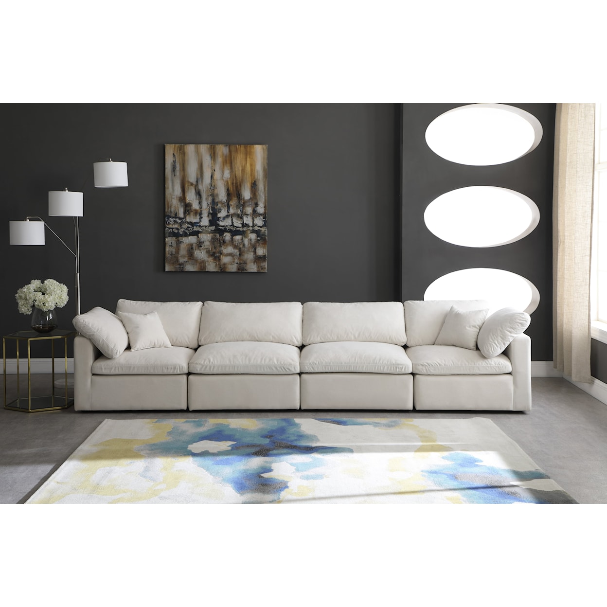 Meridian Furniture Plush Standard Comfort Modular Sofa