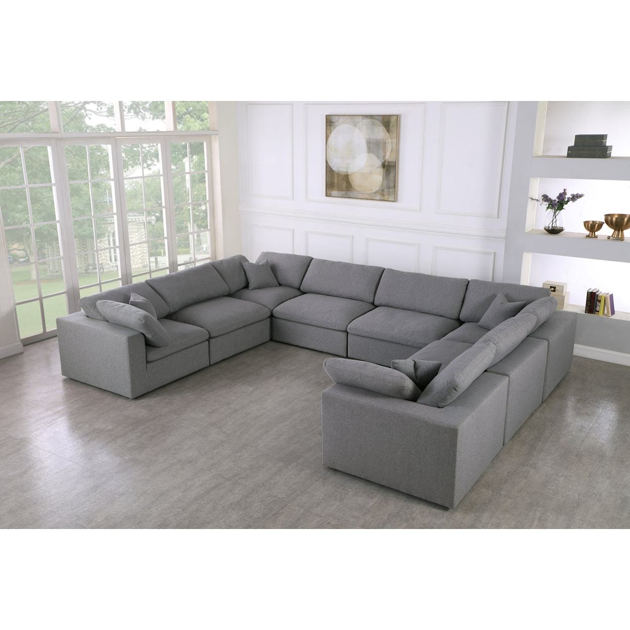 Meridian Furniture Serene Deluxe Comfort Modular Sectional