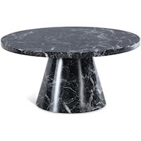 Omni Black Faux Marble Coffee Table