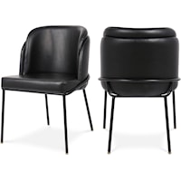 Jagger Black Faux Leather Dining Chair