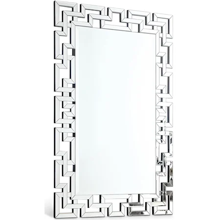 Mirror with Geometric Frame
