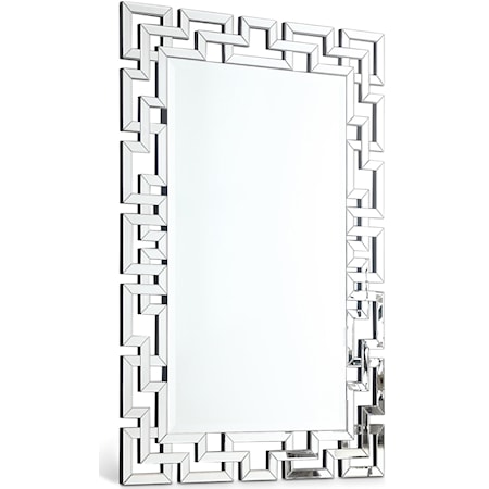 Mirror with Geometric Frame