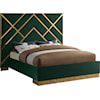 Meridian Furniture Vector Upholstered Queen Panel Bed