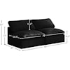 Meridian Furniture Plush Standard Comfort Modular Sofa