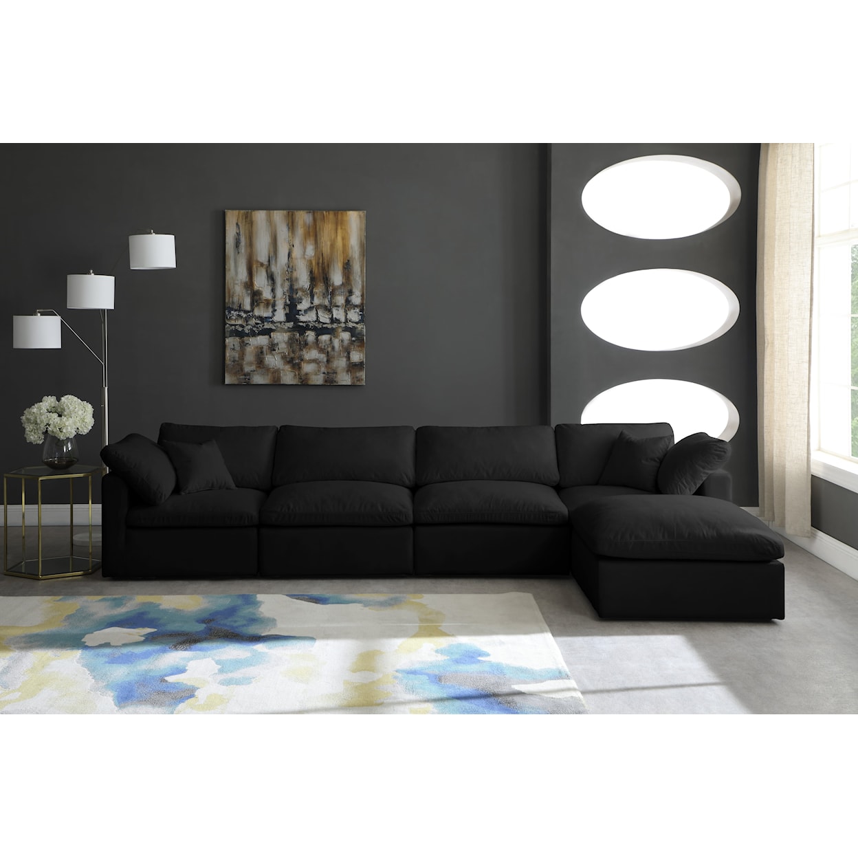 Meridian Furniture Plush Standard Comfort Modular Sectional